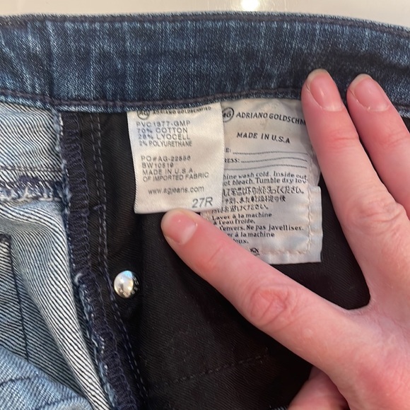 Adriano Goldschmied Stevie Ankle Slim Straight Leg, size 27Reg - Picture 5 of 5